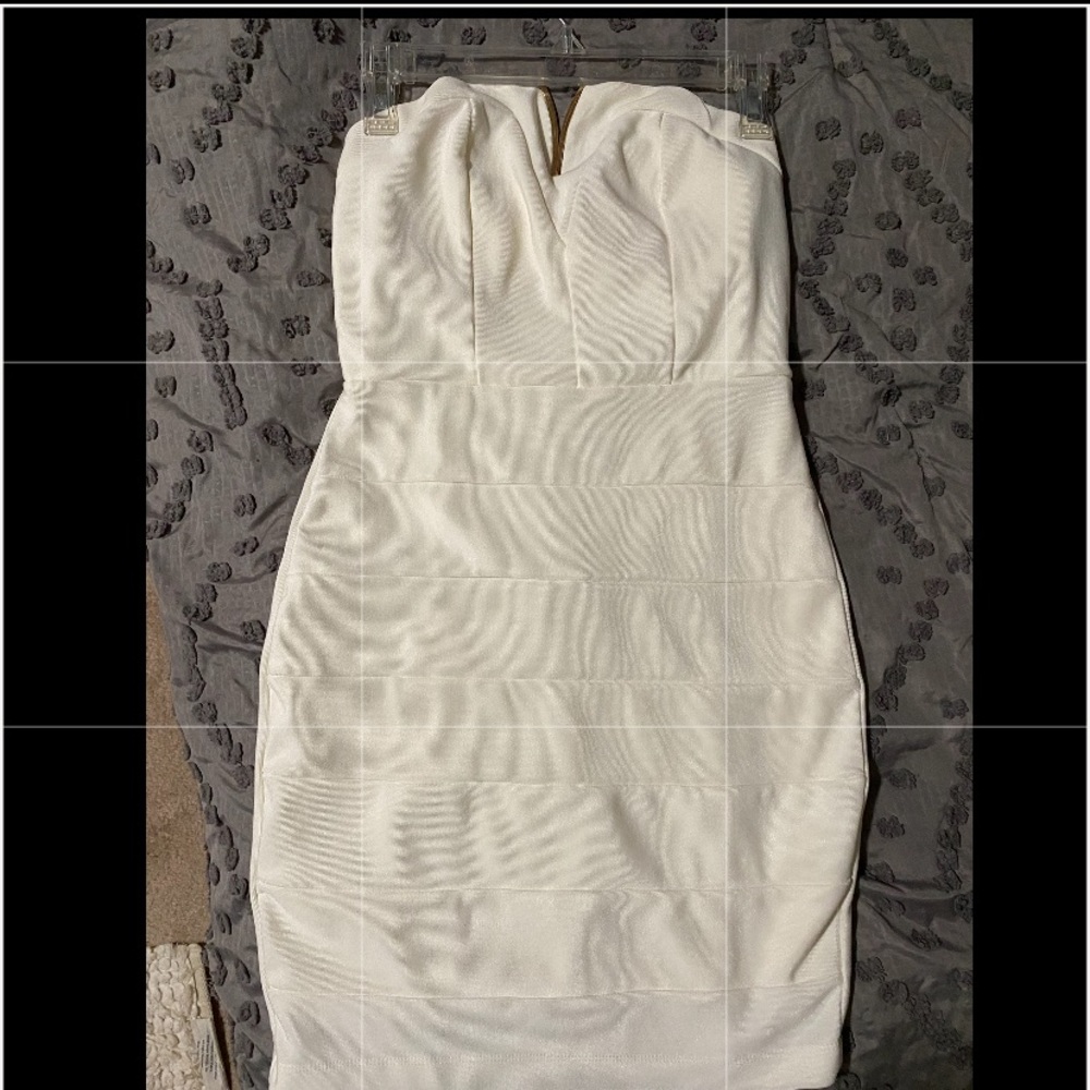 White mini dress